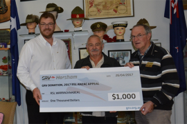 Horsham Greyhound Racing Club donates to RSL